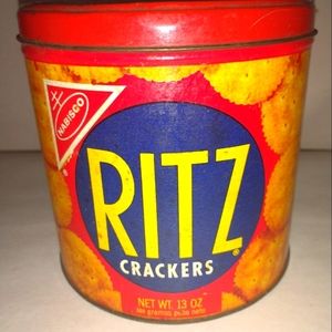 Vintage Ritz Crackers Tin dont be fooled by Rep